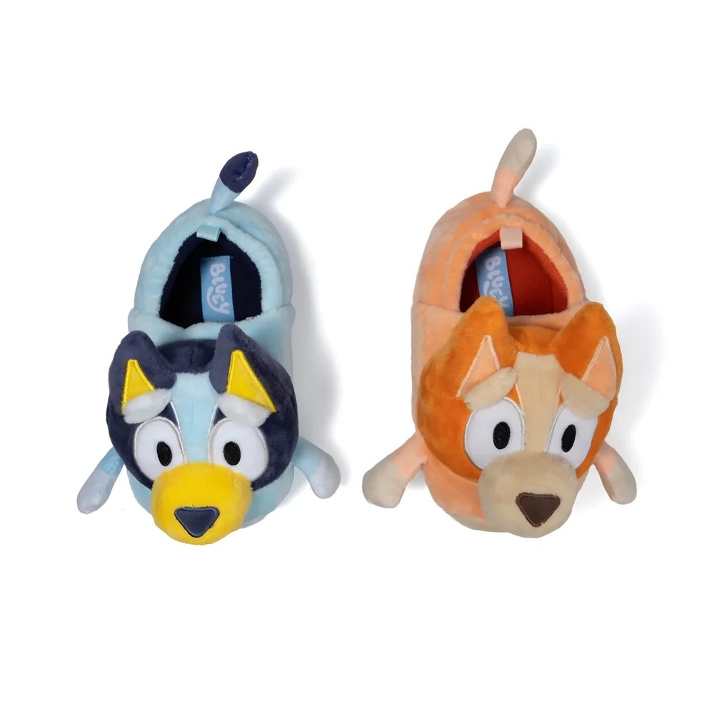 Ground Up Bluey & Bingo Toddler Kids 3D Characters Slippers Size 9/10 New!